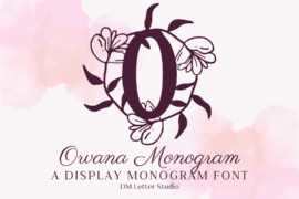 Orvara Monogram Font