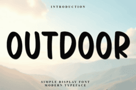 Outdoor Font