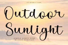 Outdoor Sunlight Font