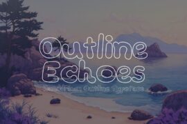 Outline Echoes Font