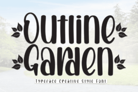 Outline Garden Font
