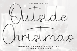 Outside Christmas Font