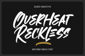 Overheat Reckless Font