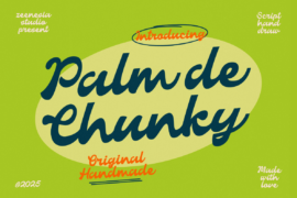 Palm De Chunky Personal Use Only Font