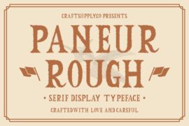 Paneur Rough Demo Font