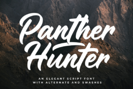 Panther Hunter Personal Use Onl Font