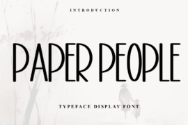 Paper People Font