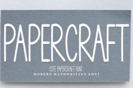 Papercraft Font