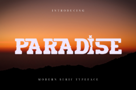 PARADISE DEMO Font
