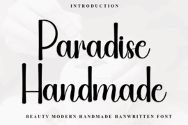 Paradise Handmade Font