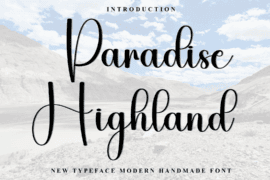 Paradise Highland Font