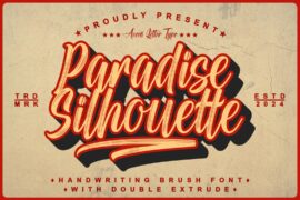 Paradise Silhouette Font