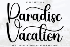 Paradise Vacation Font