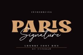 ParisSignature Font