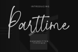 Parttime Handwritten Font