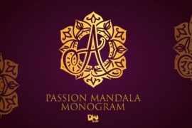 Passion Mandala Monogram Font