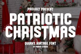 Patriotic Christmas Font