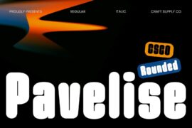 Pavelise Rounded Demo Font