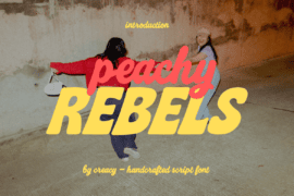 Peachy Rebels Font
