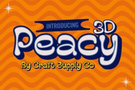 Peacy 3D Demo Font