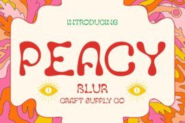 Peacy Blur Demo Font