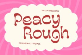 Peacy Rough Demo Font