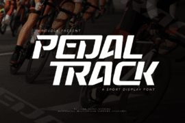 Pedal Track Trial Font