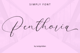 PenthoriaPersonaluse Font