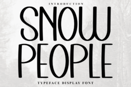 People Winter Font