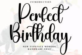 Perfect Birthday Font