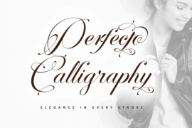 Perfecto Calligraphy – Personal use Font