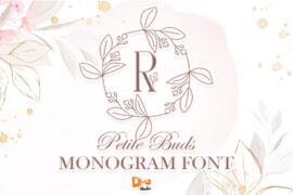 Petite Buds Monogram Font