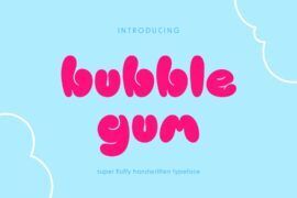 PGR Bubblegum Font