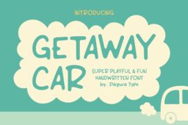 PGR Getaway Car Font
