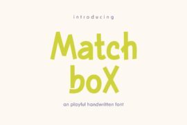 PGR Matchbox Font