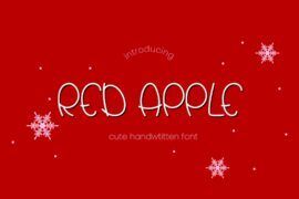 PGR Red Apple Font