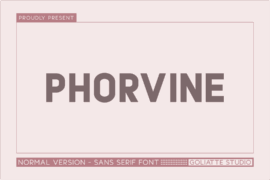 Phorvine Font