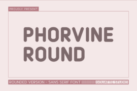 Phorvine Round Font