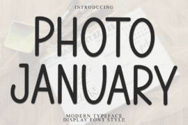 Photo January Font
