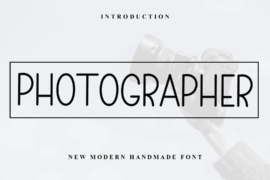 Photographer Font