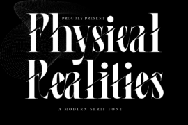 Physical Realities Demo Font