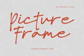 Picture Frame Demo Font