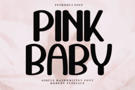Pink Baby Font