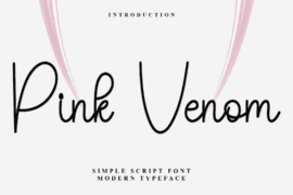 Pink Venom Font