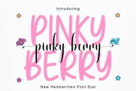 PINKY BERRY CUTE Font