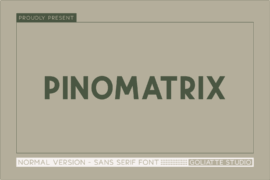 Pinomatrix Font