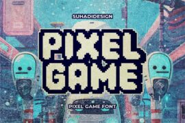 Pixel Game Font Family
