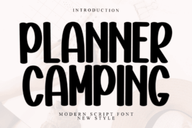 Planner Camping Font