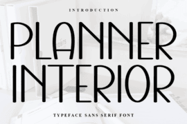 Planner Interior Font
