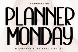 Planner Monday Font